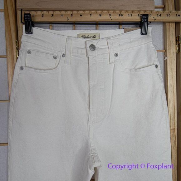 NEW‎ Madewell The Tall Perfect Vintage Jean in tile white, 25T - Picture 5 of 16